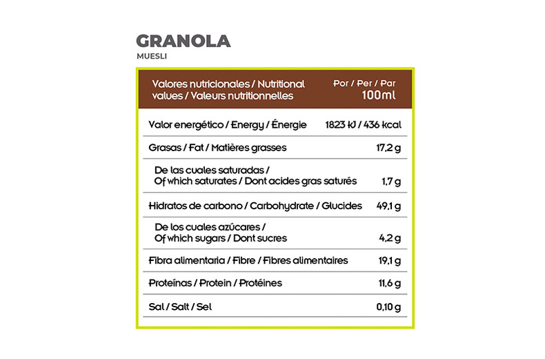 granola nutricional